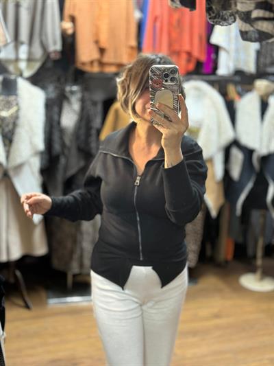 Lamante Fermuarlı Bluz