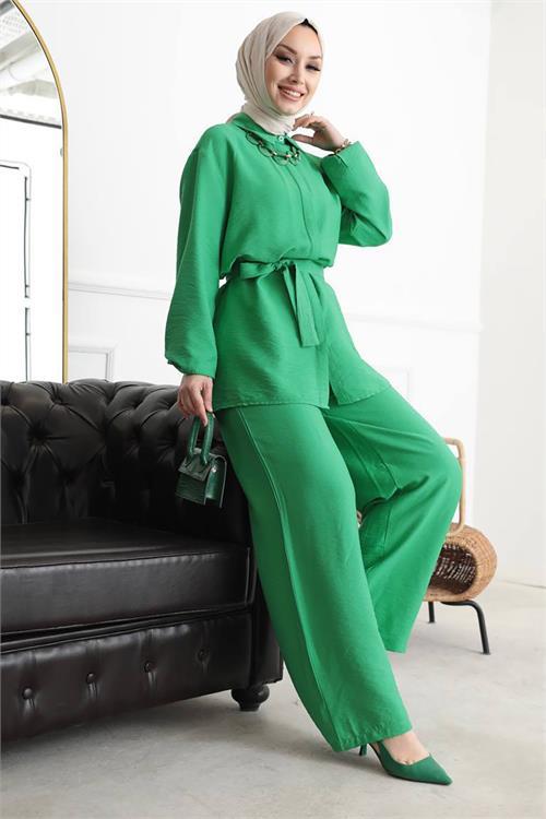 Dipmoda kadın ayrobin tunik pantolon alt üst takım DPSMS041