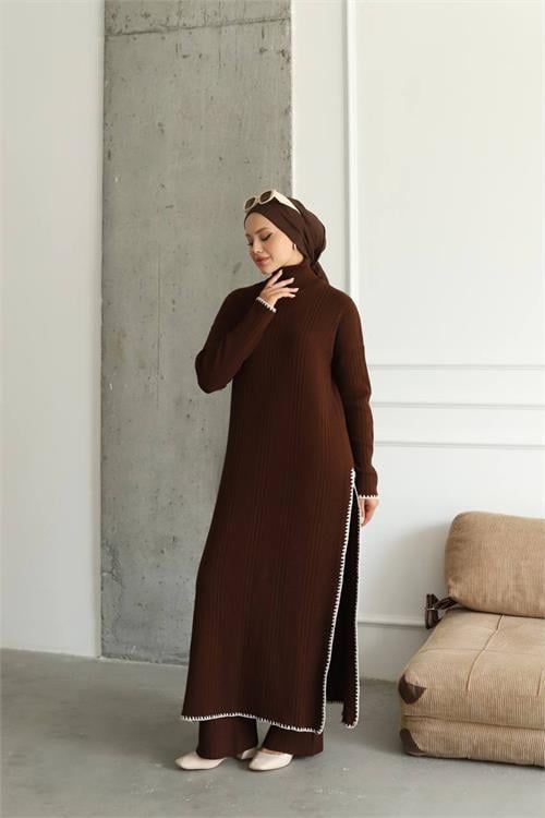 Dipmoda kadın pantolon tunik ikili tesettür takım NMS020 