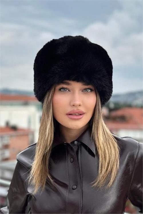 Dipmoda kadın suni kürk rus slav kalpak şapka DPAKS004
