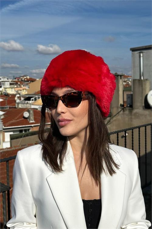 Dipmoda kadın suni kürk rus slav kalpak şapka DPAKS004
