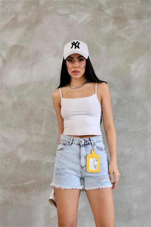 Dipmoda kadın yazlık mini denim şort DPLYN02