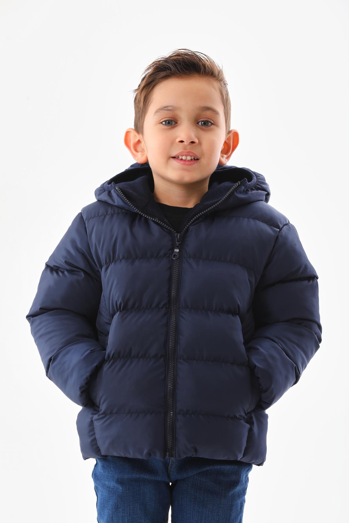 Kız Erkek Çocuk Su Geçirmez İç Polarlı Kışlık Mont DPRBC008