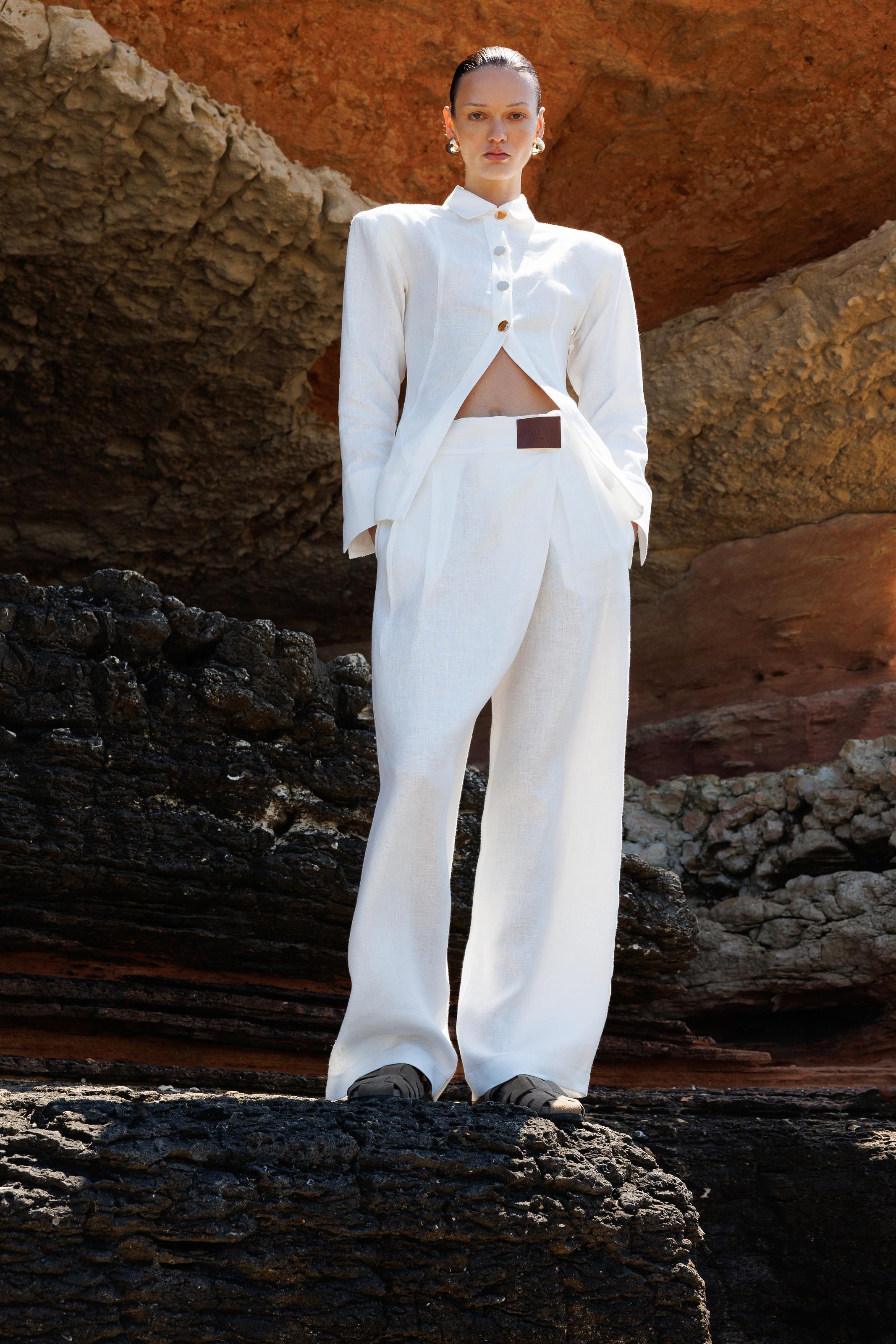 BOHO LINEN WHITE PANT