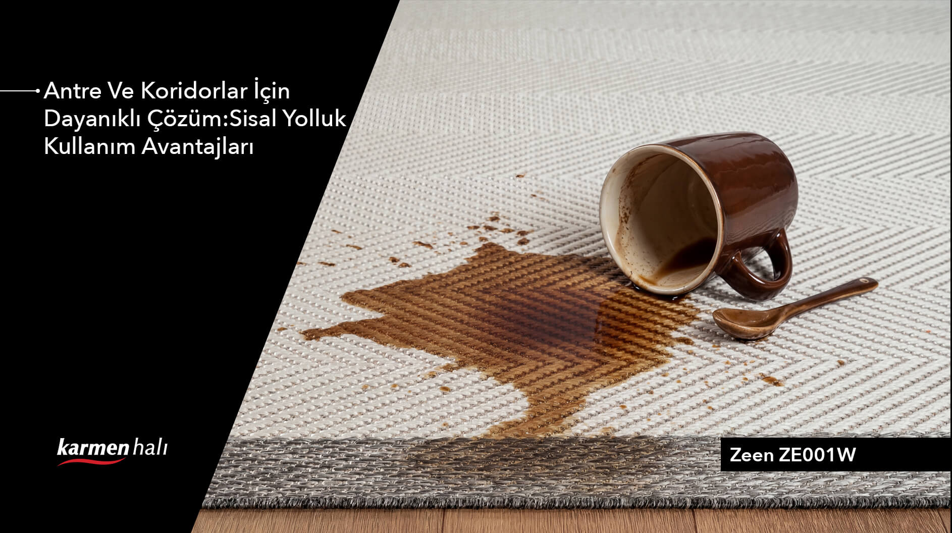 Antreler için tasarlanmış hasır görünümlü modern sisal yolluk modelleri