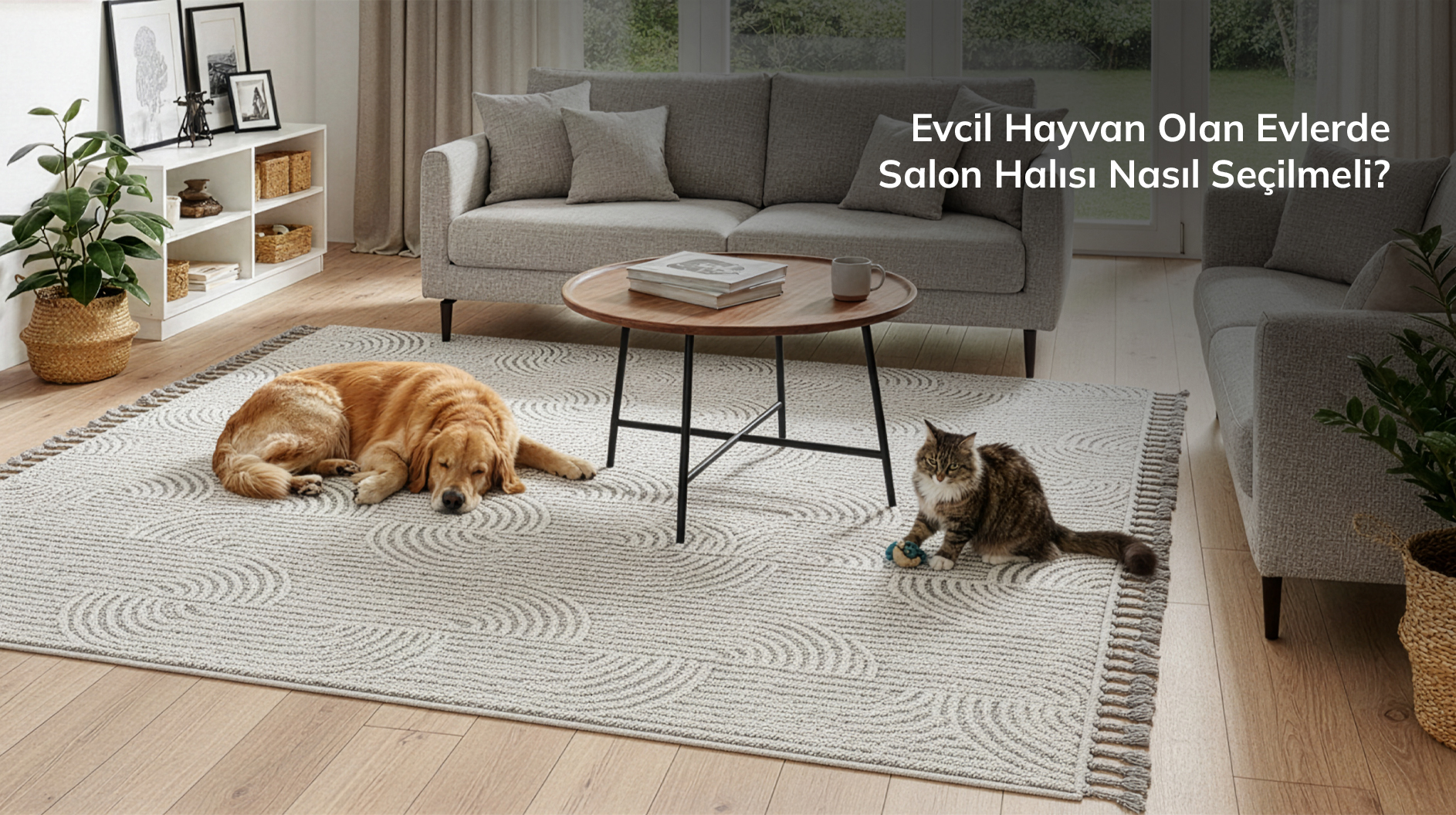 Evcil Hayvan Olan Evlerde Salon Halısı Nasıl Seçilmeli?