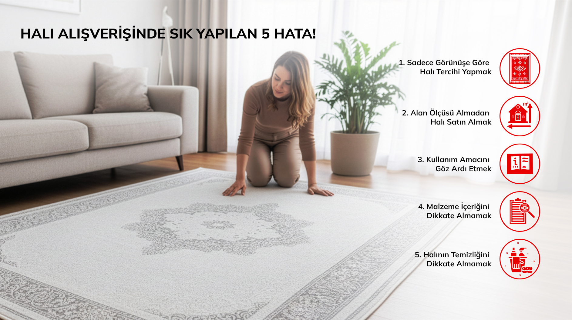 Halı Alışverişinde Sık Yapılan 5 Hata