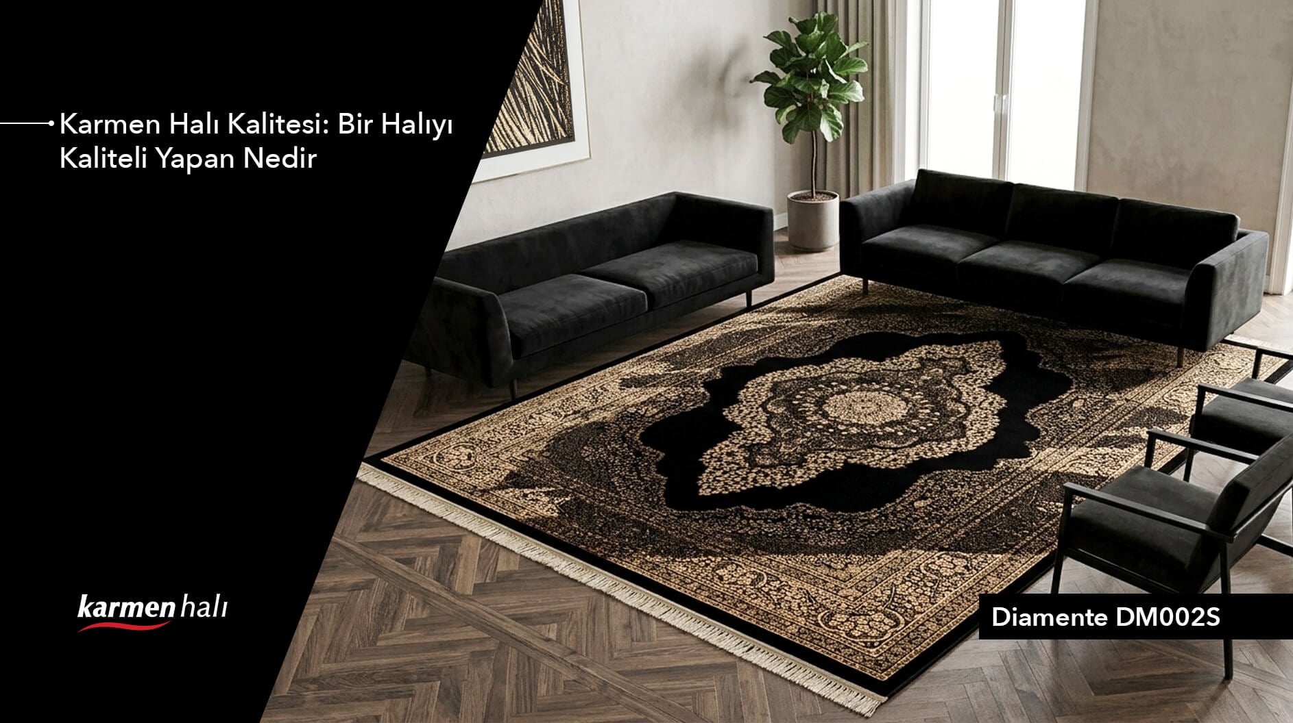 Karmen halı dokuma kalitesi ve düğüm sıklığı detayı