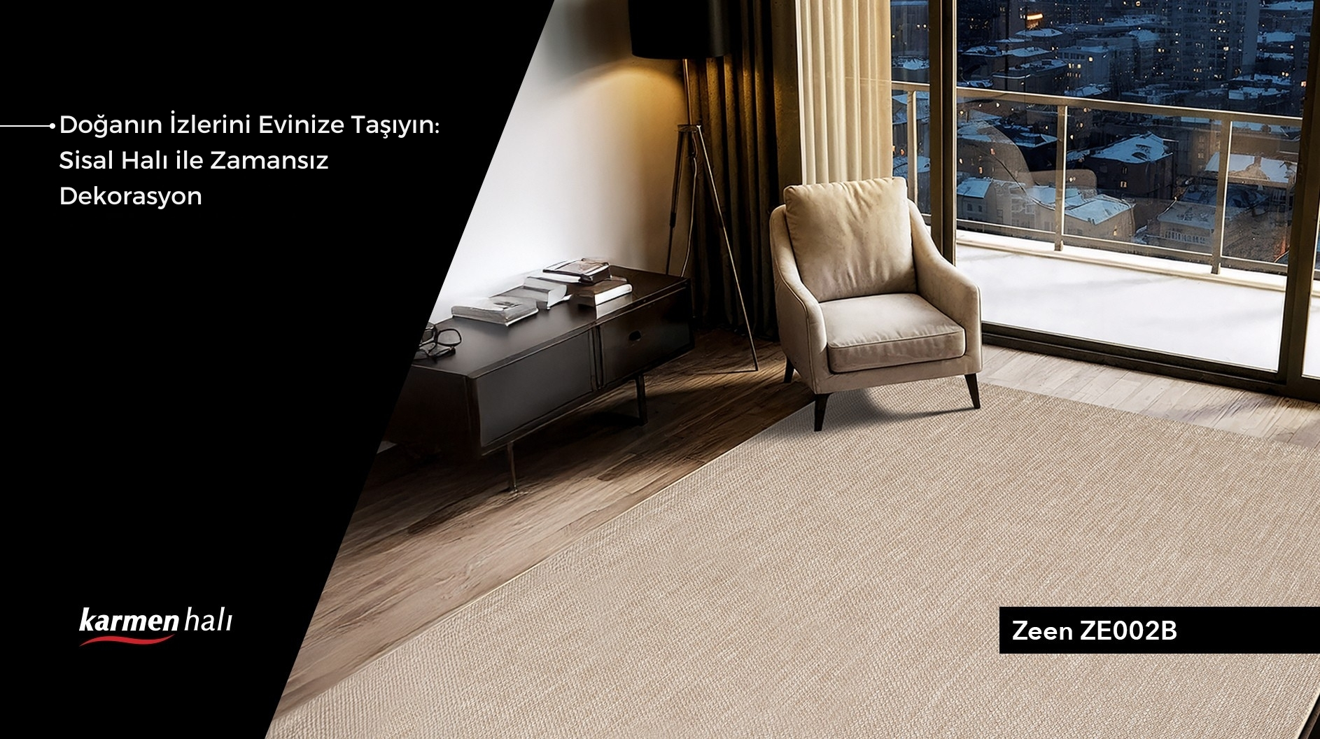 aşam alanlarına sıcaklık katan modern sisal halı modelleri