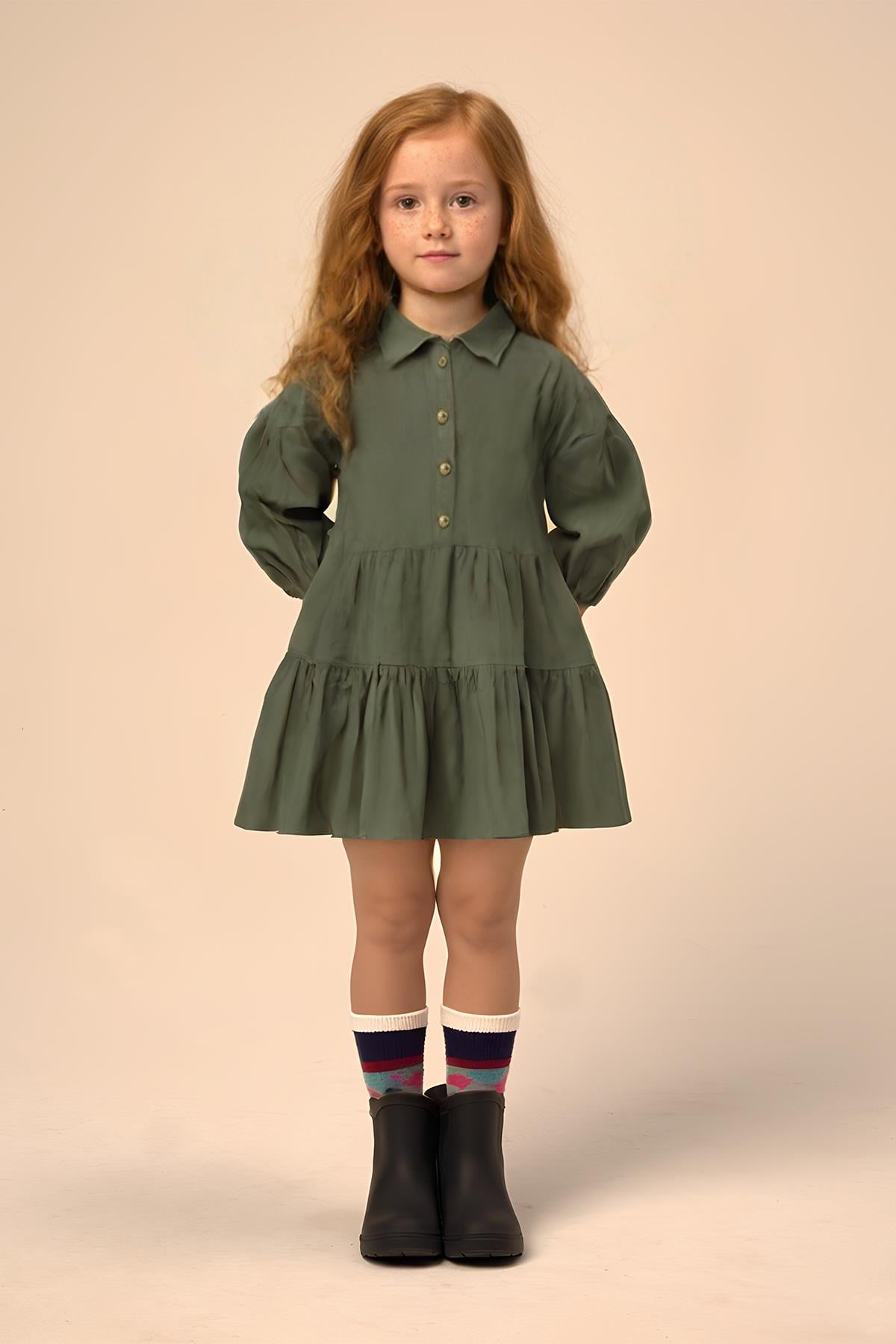 Müslin Kız Çocuk Elbise