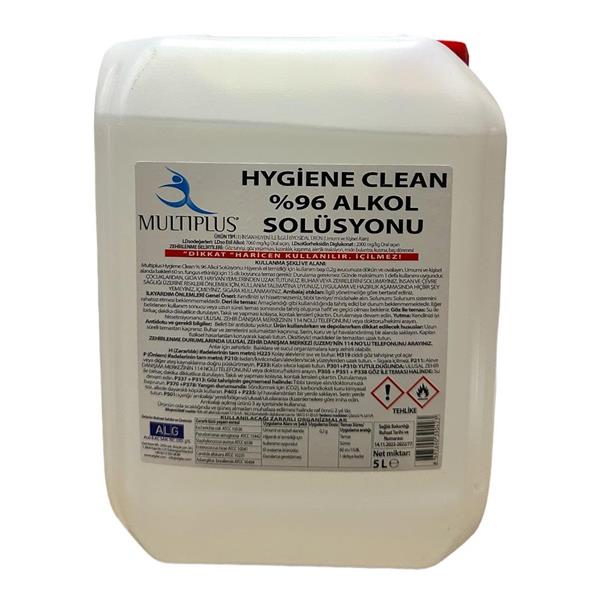 Multiplus Hygiene Clean %96 Alkol Solüsyonu 5 LT