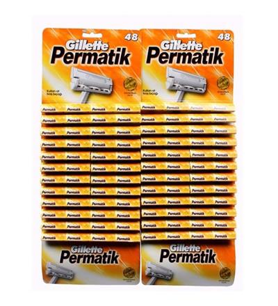 GİLETTE PERMATİK TIRAŞ BIÇAĞI 96 LI KARTELA