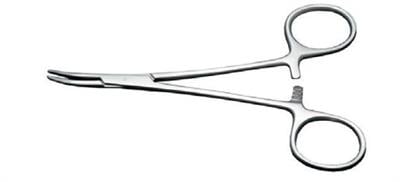 Halsted-Masquito Klemp Dişsiz Eğri 14 cm