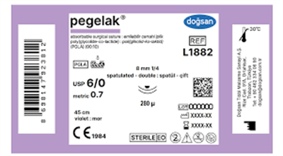 PGLA 6/0 çift spatül 45 cm.