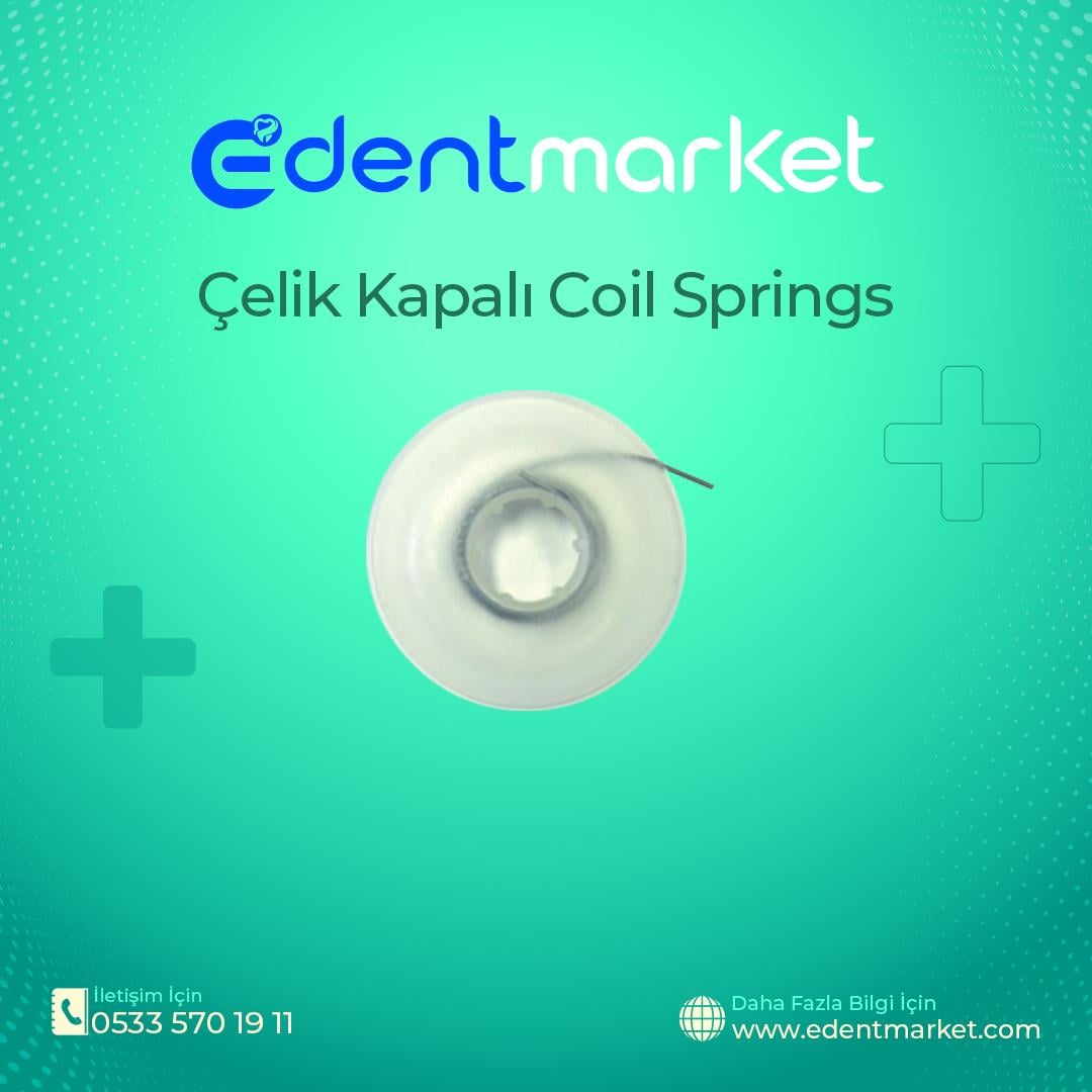 Çelik Kapalı Coil Springs 3 Adet