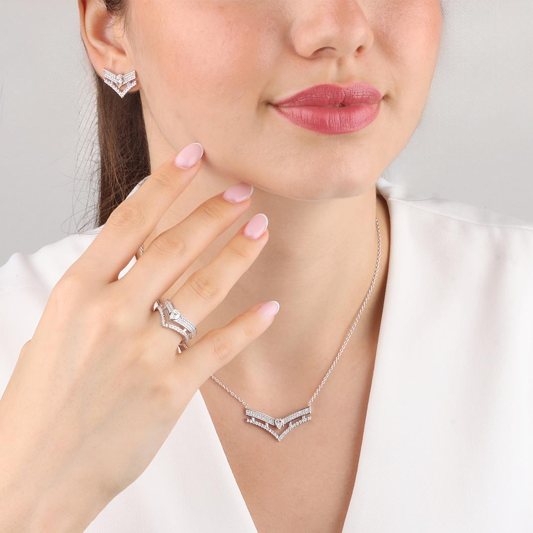 Pırlanta Tasarım Kolye 0,87 Karat