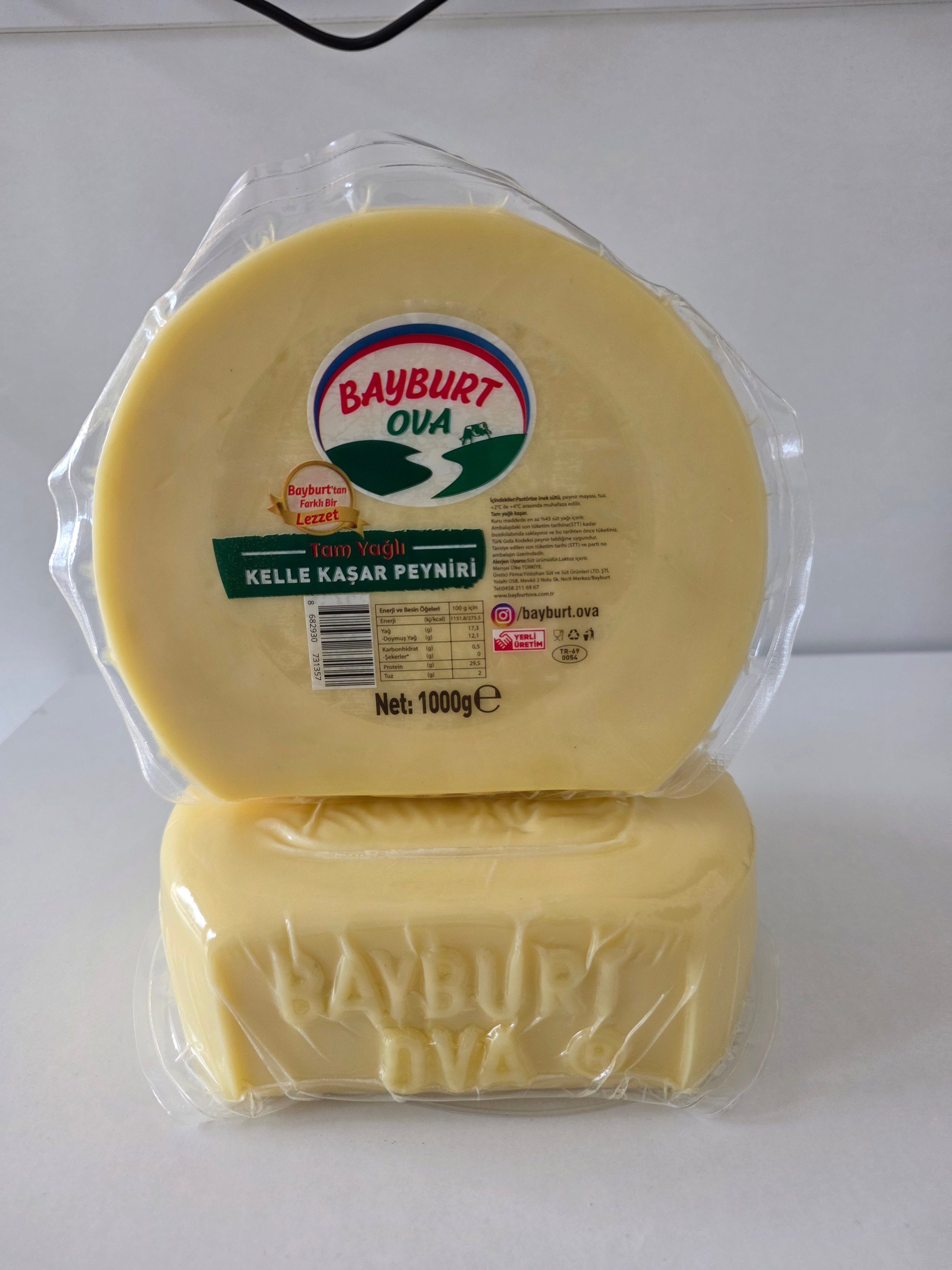 Kelle Kaşar Peyniri 1000g