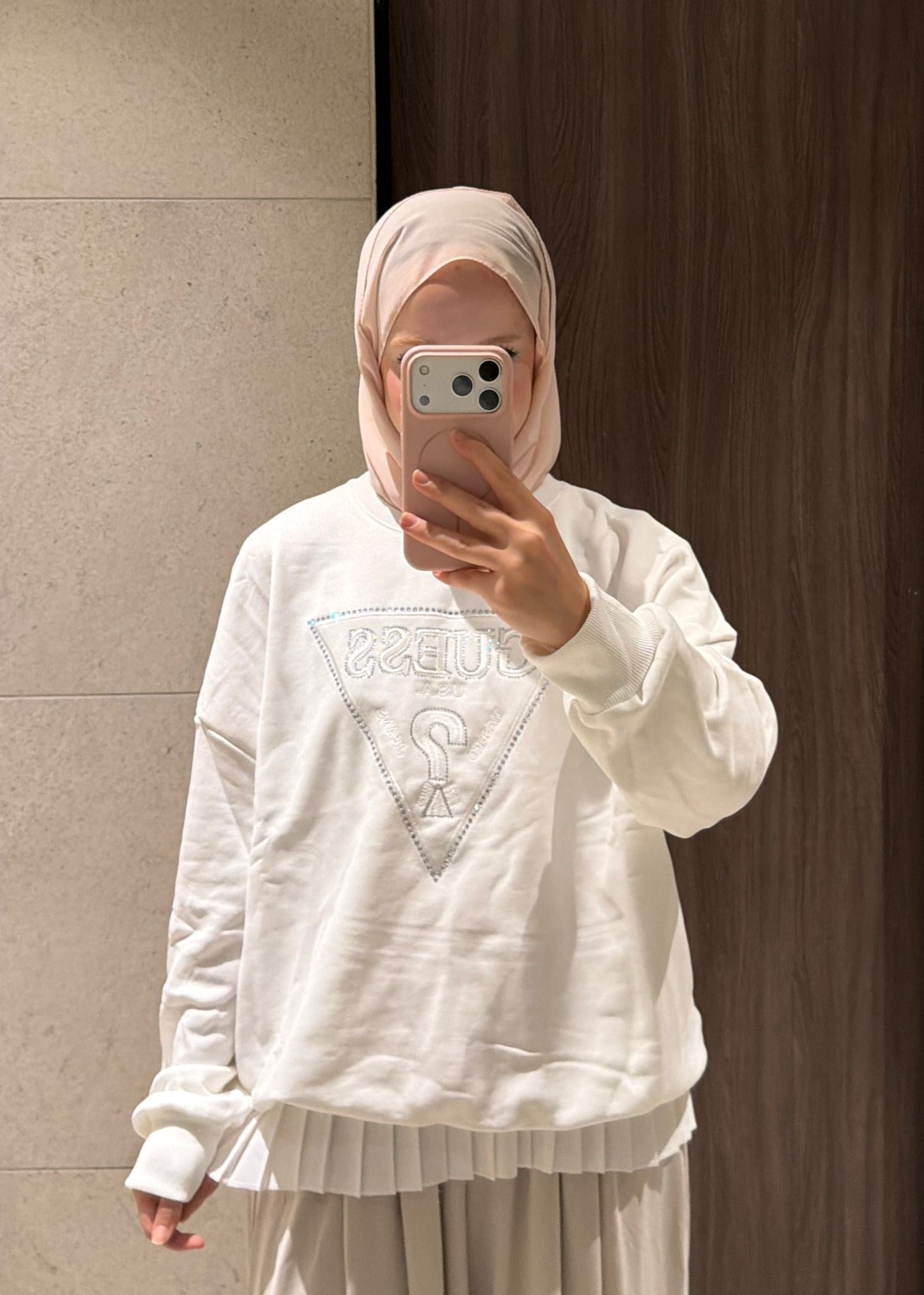 G Logo Sweat Beyaz