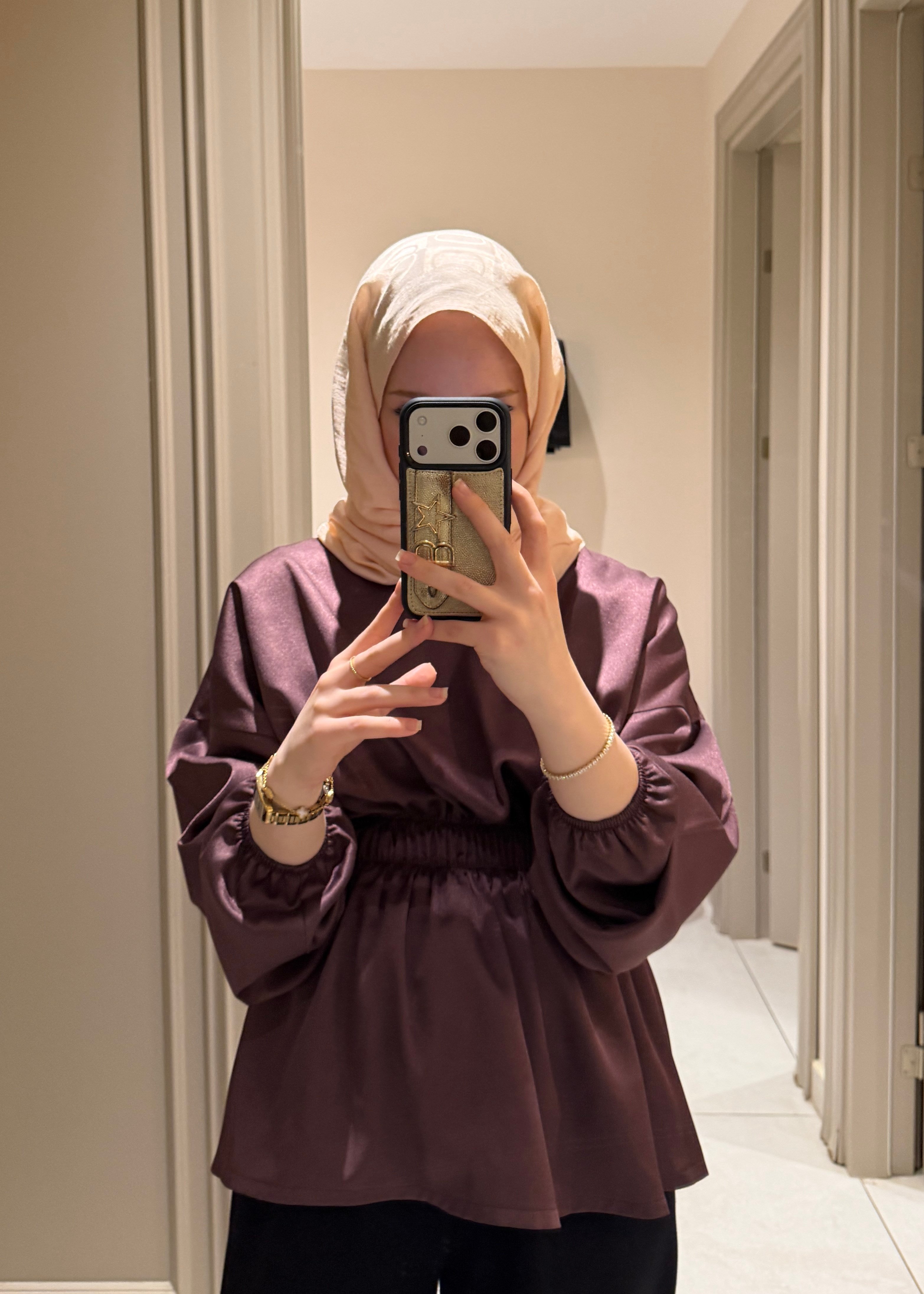 Premium Bluz Mürdüm