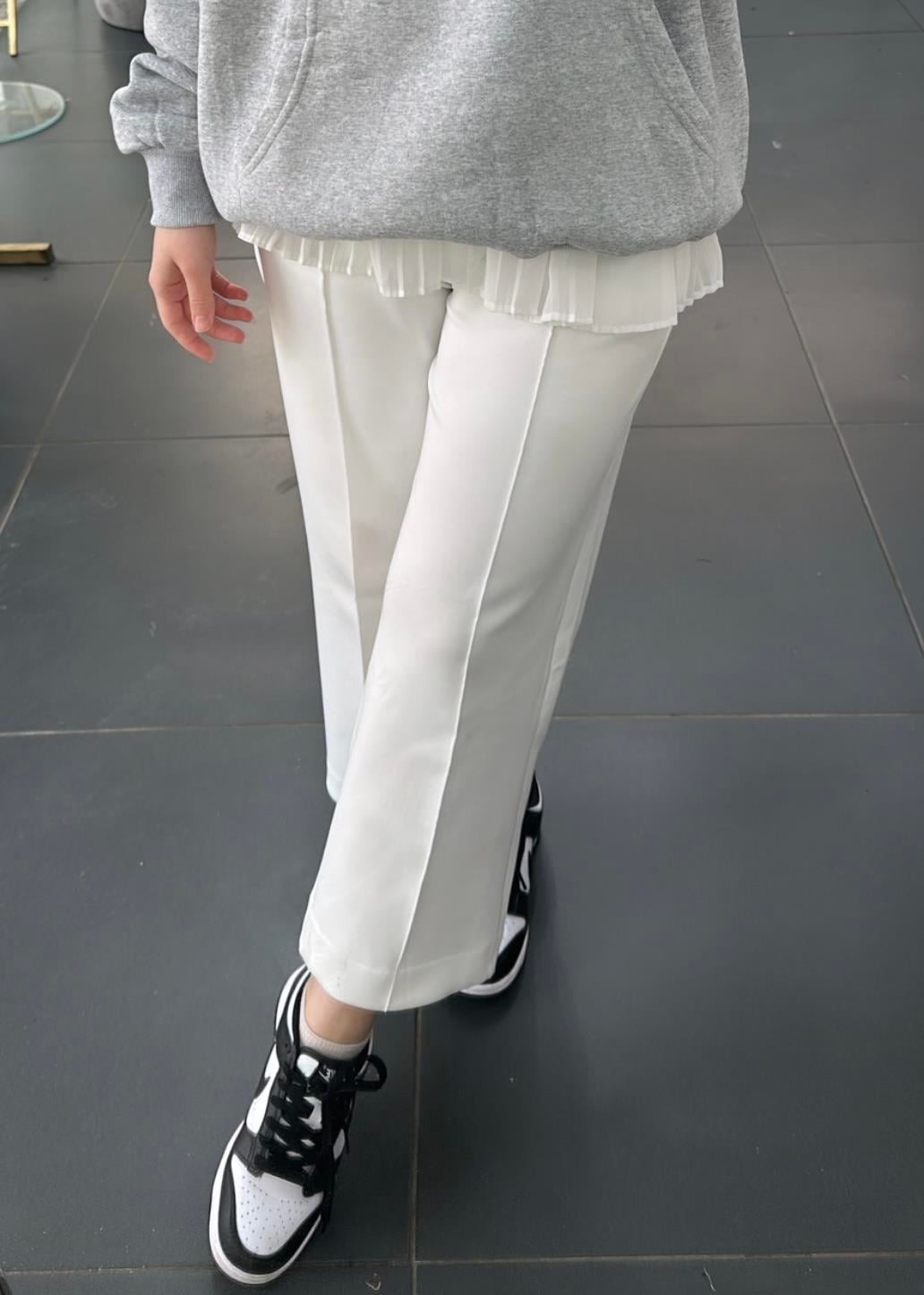 Scuba Pantolon Beyaz