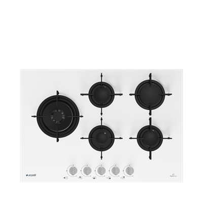 Arçelik OCD T 752 EWB Gazlı Cam Tablalı Ocak Beyaz
