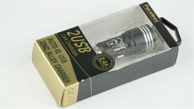 Palemax 2,4a Output Max Çift Girişli (araba) araç şarj aleti Siyah