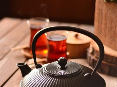 Taşev T0587 Mate Döküm Demlik 1150 ml Siyah çaydanlık