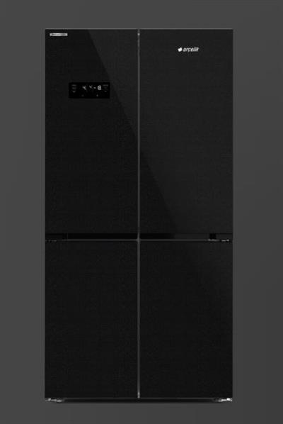 Arçelik 391572 ESC Gardırop Tipi Buzdolabı Siyah Cam