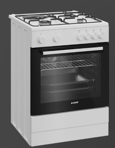 Arçelik 8431-1 B Ocaklı Elektroturbo Fırın Beyaz