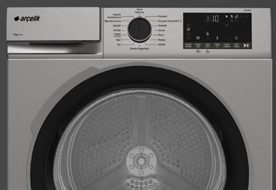 Arçelik 900 KMX S A++ 9 kg Çamaşır Kurutma Makinesi