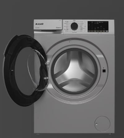 Arçelik 9120 DMXS 1200D Çamaşır Makinesi Gri