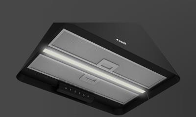 Arçelik ADA 606 S Ankastre Ada Tipi Davlumbaz Siyah