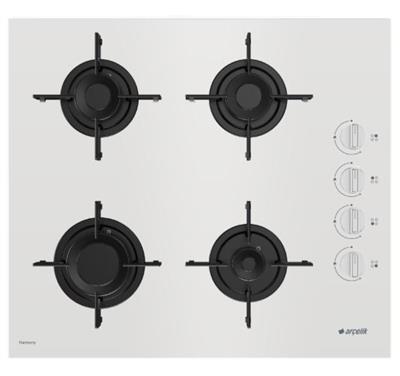 Arçelik OCD T 601-1 EHBD Gazlı Cam Tablalı Ocak Beyaz