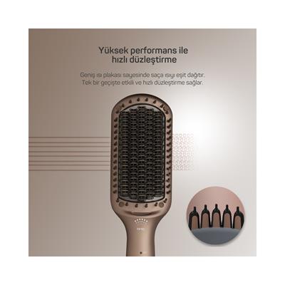 Arzum AR5082-T Superstar Pro Saç Düzleştirici Fırça Toprak
