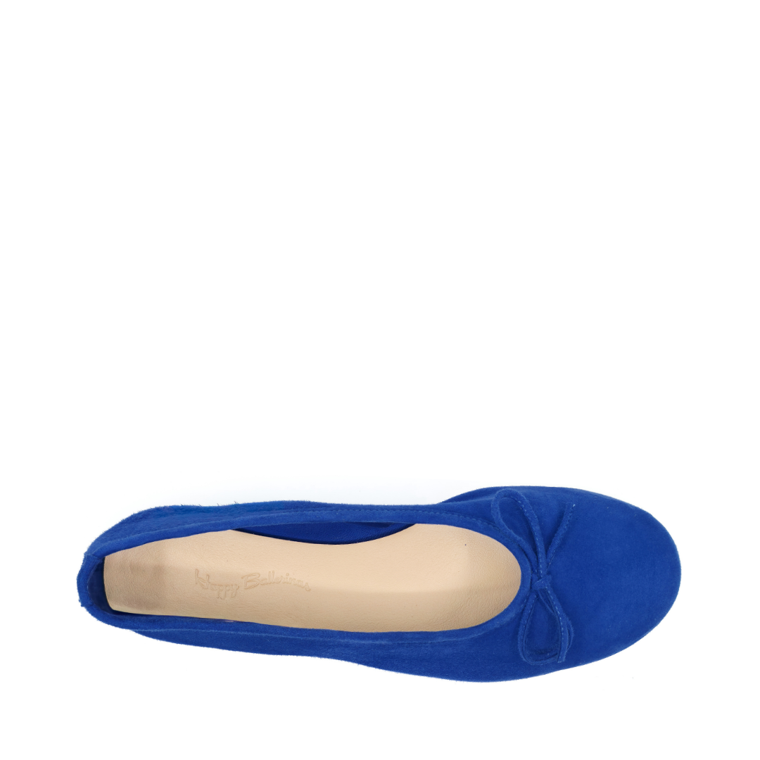 Francesca - Saks Mavisi Süet Barefoot Babet
