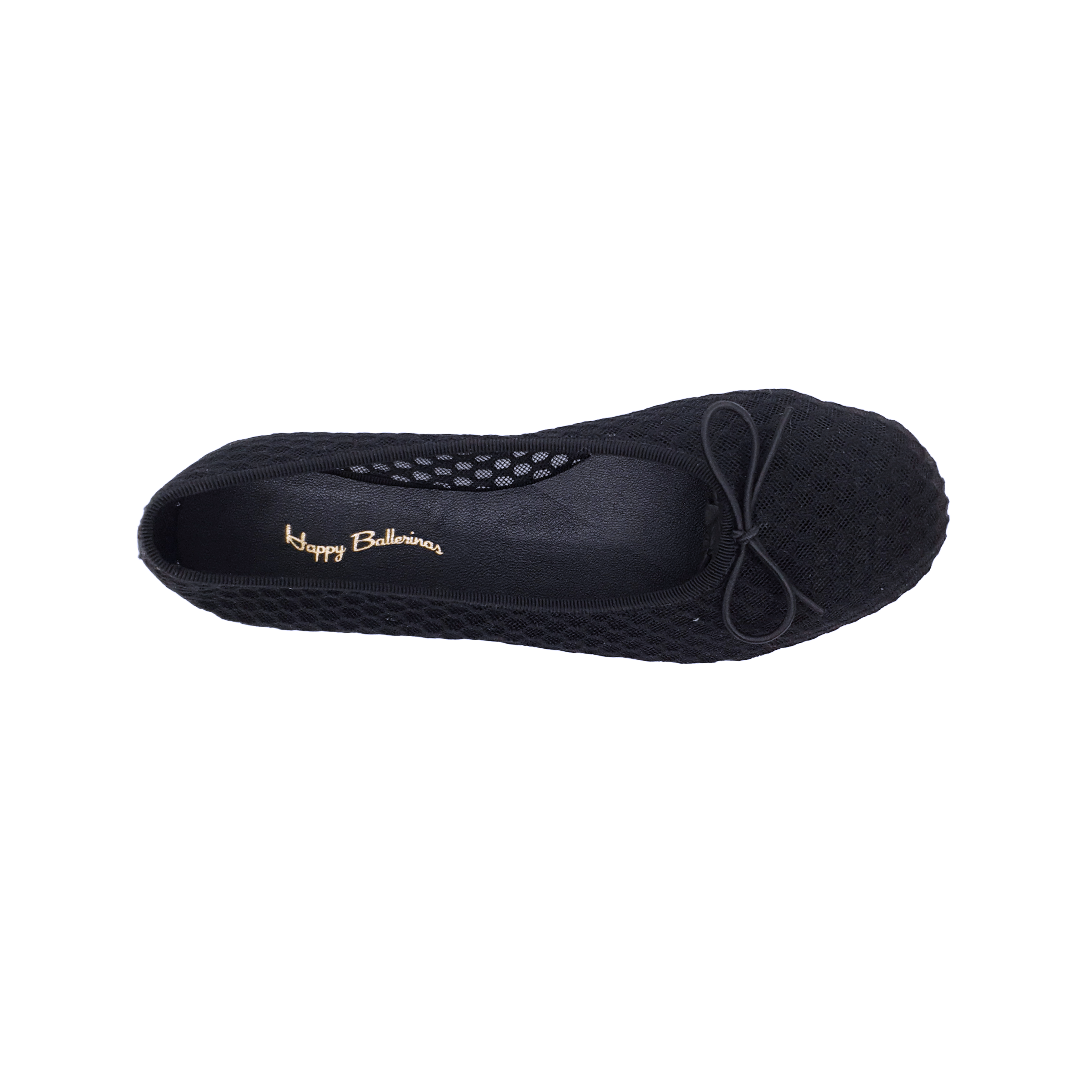 Lora - Siyah File Barefoot Babet Ayakkabı