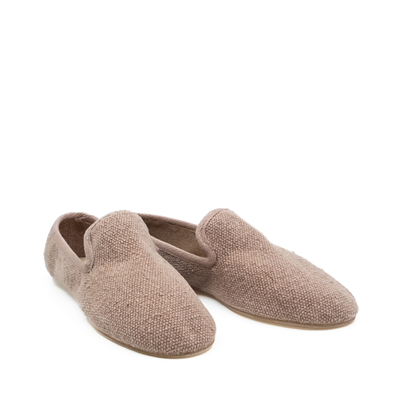 Barbara - Gul Kurusu Koton Kumaş Barefoot Loafer