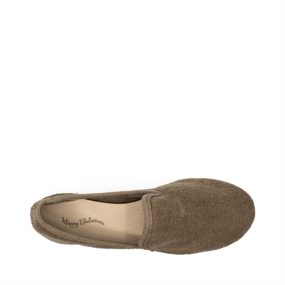Barbara - Haki Koton Kumaş Barefoot Loafer