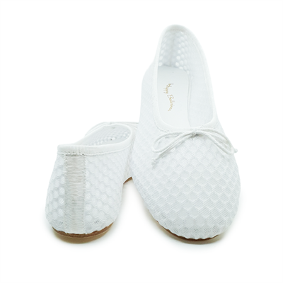 Lora - Beyaz File Barefoot Babet Ayakkabı