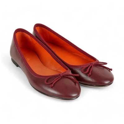Capri - Bordo Deri Babet Ayakkabı