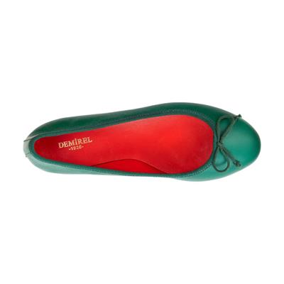 Capri - Yeşil Deri Babet Ayakkabı