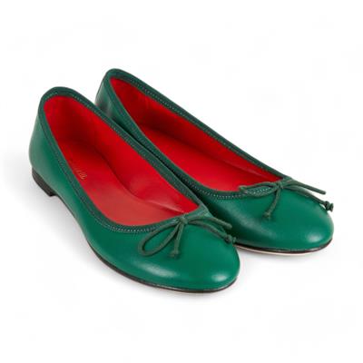 Capri - Yeşil Deri Babet Ayakkabı