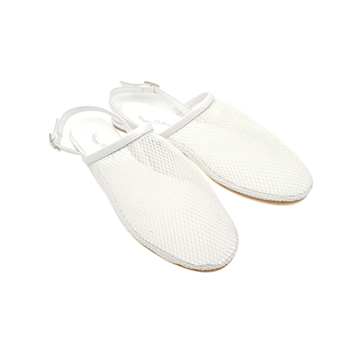 Rita - File Kumaş Beyaz Barefoot Sandalet