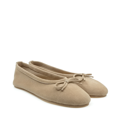 Bej Süet Barefoot Babet