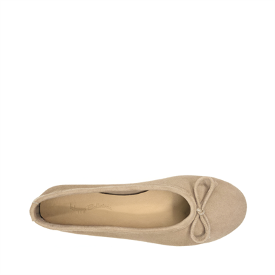 Bej Süet Barefoot Babet