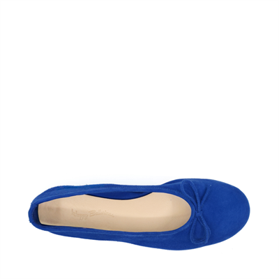 Francesca - Saks Mavisi Süet Barefoot Babet