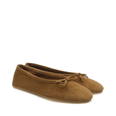 Francesca - Taba Süet Barefoot Babet