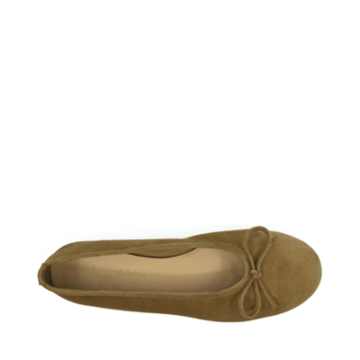 Francesca - Tütün Rengi Süet Barefoot Babet