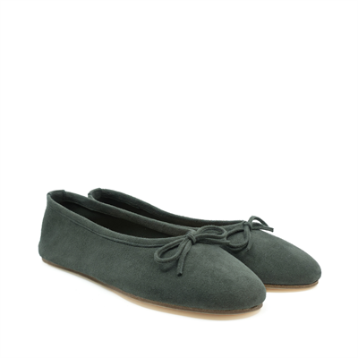 Yeşil Süet Barefoot Babet