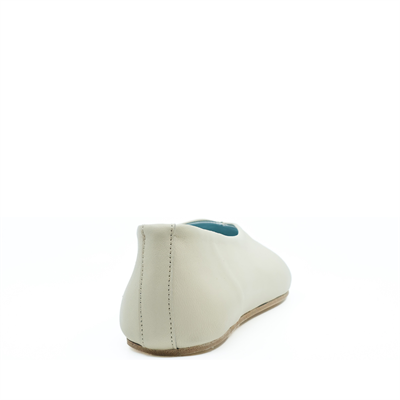 Ginevra - Ekru Deri Barefoot Babet